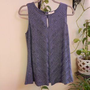New! Cupio Sleeveless Tunic Blouse Large